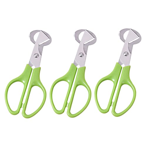 DECHOUS 3Pcs Quail Egg Scissors Cutter Tool with Curved Handle Design Effort Saving Kitchen Tools for Opening and Slicing