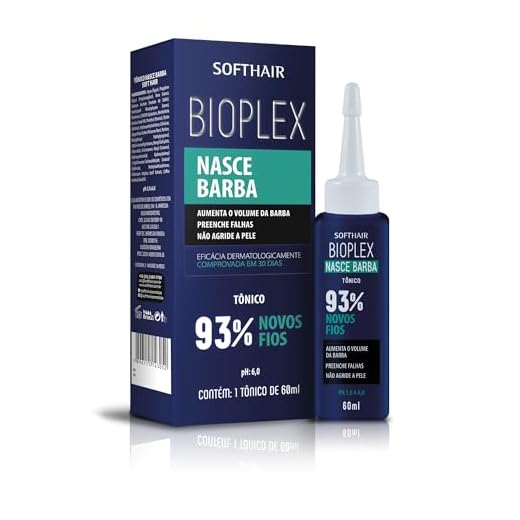 Tônico Nasce Barba Bioplex SoftHair - 60ml, Soft Hair