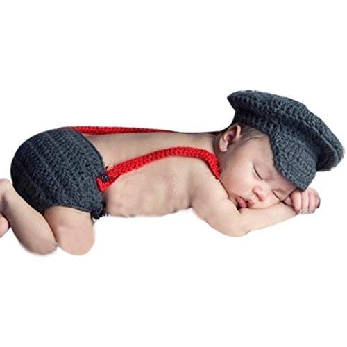Newborn Photography Props Baby Photoshoot Outfits Girl boy Funny Costume Knitted Chrochet
