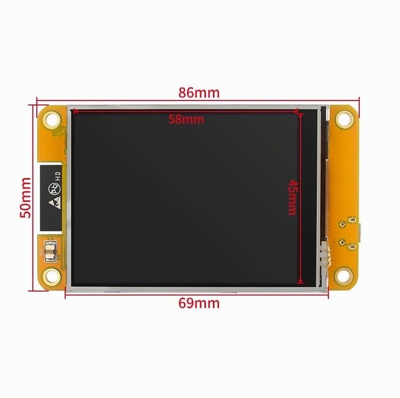 1 Uds ESP32 Pantalla 2,8 Pulgadas 240 * 320 Pantalla táctil LCD TFT WiFi BT para Arduino LVGL