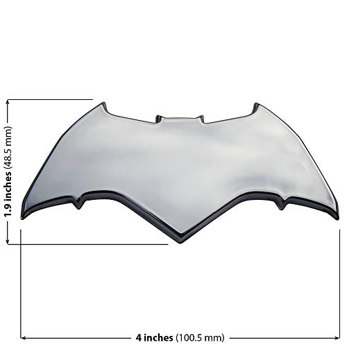 Fan Emblems Batman v Superman: Dawn of Justice 3D Car Badge - Batman Logo (Chrome)