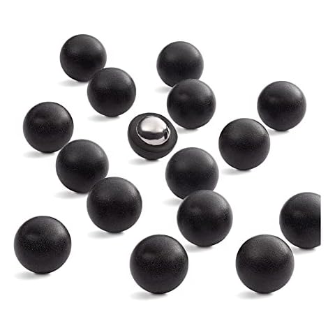 Riot Balls 0.50 Cal Self Defense Less Lethal High Impact Balls - Solid PVC/Steel Jaw Breaker Practice 50 Caliber Paintballs - 4 Grams (100 Count) White Color Cover
