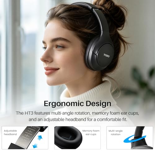TOZO HT3 Hybrid ANC Headphones — view 9