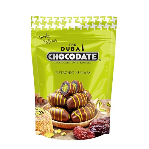 Chocodate Pistachio Kunafa Dates Coated with Chocolate 90g