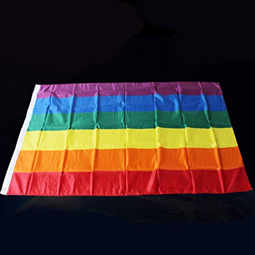 Happyyami Bandeira do orgulho da Philadelphia LGBT Bandeira do orgulho arco-íris bandeira de poliést