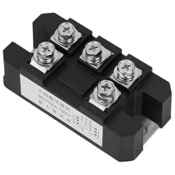 Bridge Rectifier Power Module, 3 Phase Bridge Rectifier, Convenient 1600V for Battery Charging Durable Black PWM Inverter Electric Current Input