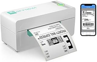 OFFNOVA Bluetooth Thermal Label Printer, Wireless 4X 6 Shipping Label Printer for Small Business Packaging Supplies, Supports Shipstation Paypal FBA Esty USPS