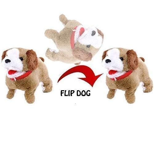 BEMOX Jumping, Walking and Barking Dog Soft Toy Fantastic Puppy Battery Operated Back Flip Jump Run Toy Kid (Jumping Dog) - Image 2