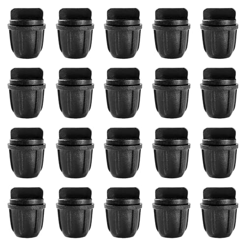 VooGenzek 20 Piezas Accesorios de Riego Tapones de Extremo para Tubos 4/7 mm, Adaptador de Riego por Goteo, Conectores de Púas de Manguera para Sistemas de Riego, para Césped, Jardín