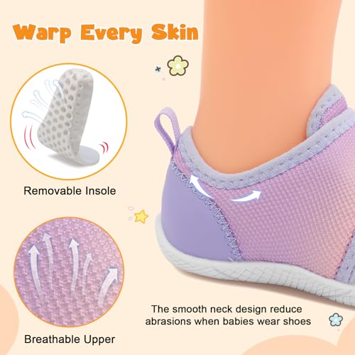 FEETCITY Toddler Shoes Girls Boys Barefoot Shoes Toddler Walking Shoes Kids Slip On Sneakers Breathable Tennis Shoes4