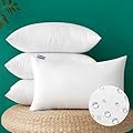 MIULEE Pack of 4 12x20 Inch Outdoor Pillow Inserts Waterproof Decorative Throw Pillow Insert, Rectangle Lumbar Garden Pillow Form for Patio Sofa Couch