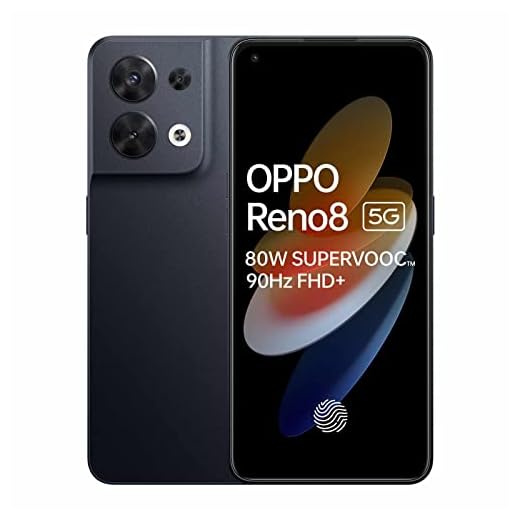 OPPO Reno8 5G Dual 256GB 8GB RAM Factory Unlocked (GSM Only | No CDMA - not Compatible with Verizon/Sprint) - Black