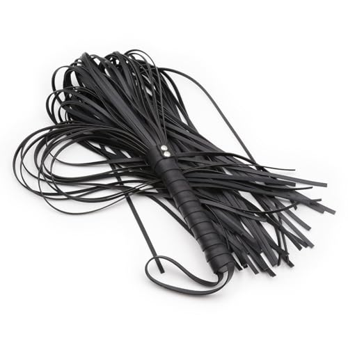 Genérico Accesorios para látigos para Fiestas de Disfraces Látigos ecuestres para Montar a Caballo-esB9 (Negro-001)