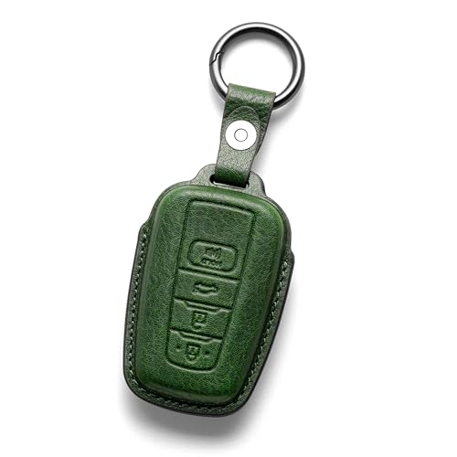 Image of for Toyota Key fob Cover Leather car Key case Avalon Camry TRD Corolla Highlander Prius Prime RAV4 Prime CHR Accessories