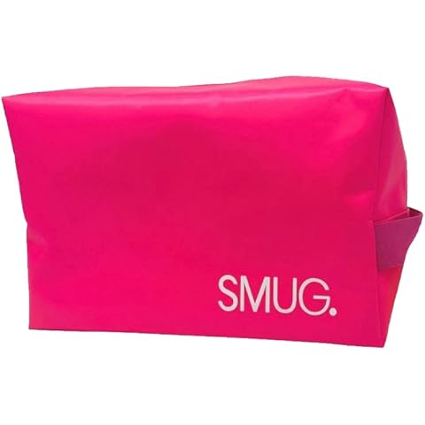 SMUG Wash Bag & Toiletry Bag | Waterproof Travel Wash Bag | Toiletries Bag for Men & Women | Toiletry Bags | Large Wash Bag for Gym, Hair & Skin Products, Travelling, Shaving & Make Up | Pink Cover