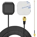 SZSAUTO Waterproof Active GPS Navigation Antenna SMA Male GPS Antenna with 6 Inch RG178 Coaxial Pigtail Cable for 4G LTE GPS Tracker Locator Car GPS System
