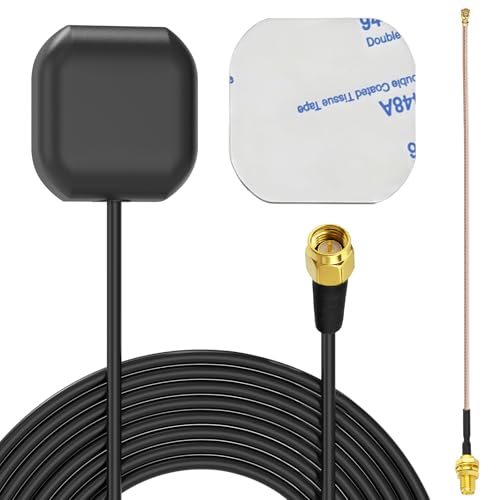 SZSAUTO Waterproof Active GPS Navigation Antenna SMA Male GPS Antenna with 6 Inch RG178 Coaxial Pigtail Cable for 4G LTE GPS Tracker Locator Car GPS System