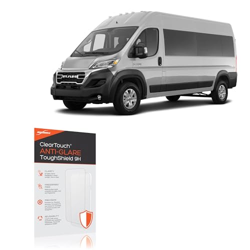 BoxWave Screen Protector Compatible with Ram 2024 Promaster (7 in) - ClearTouch Anti-Glare ToughShield 9H (2-Pack), Anti-Glare 9H Tough Flexible Film Screen Protector