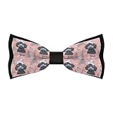 Matériau et toucher : fabriqué à partir de polyester pour un toucher lisse et doux avec un aspect structuré qui conserve sa forme lors de l'usure ; convient pour les nœuds papillon mignons imprimés tour Eiffel pour homme et homme