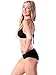 BAWDY Women's Summertime Sexy Push Up Padded 2 Pc Bikini Set, Black, L