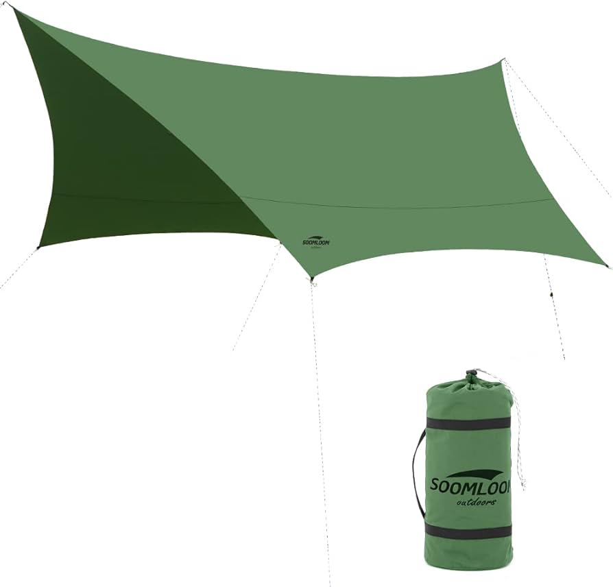 憧れ Soomloomヘキサタープ4.2mx4.1m 焚き火可 ポリコットンTC