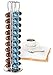 Mixpresso Capsule Spinning Carousel Holder I 360 Degree Rotatable Coffee Capsules Holder Rack I Solid Base | Holds 40 Coffee Pods Easy Access, Espresso Pod Holder For Home & Office