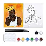 Nuberlic Canvas Painting Kit Pre Drawn Canvas for Painting for Adults Paint and Sip Party Favor 8x10
