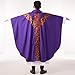 BLESSUME Priest Celebrant Chasuble Catholic Church Father Purple Mass Vestments Robe