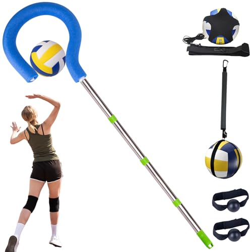 WodGod Volleyball-Spike-Trainer mit Fragezeichen-Haken, langlebiges und leichtes Schlag-Trainingsgerät, echtes Ballgefühl, für Anfänger, Spiking und Springübungen (kein Ball)