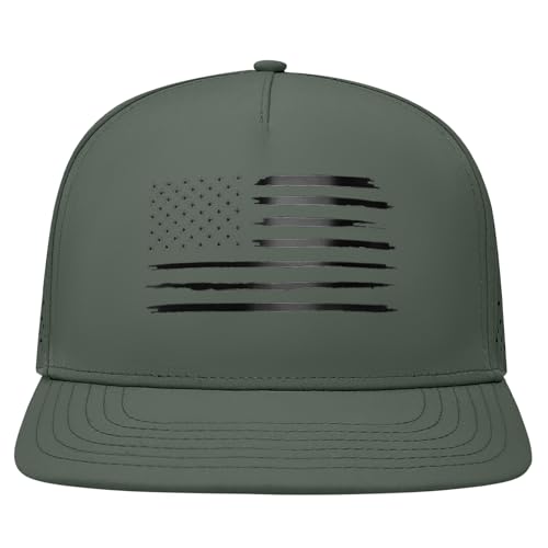Gorra Trucker con bandera americana ajustable para hombres y mujeres miniatura 2