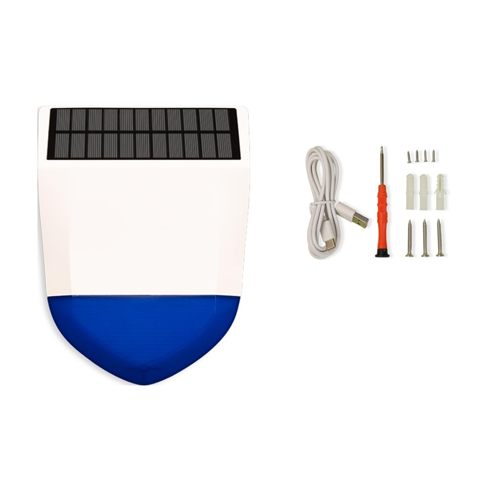 Capteur de Son et de Lumière Extérieur à Énergie Solaire pour Serre de Légumes de Jardin pour Balcon Capteur Intelligent de Son et de Lumière Extérieur WiFi à Énergie Solaire
