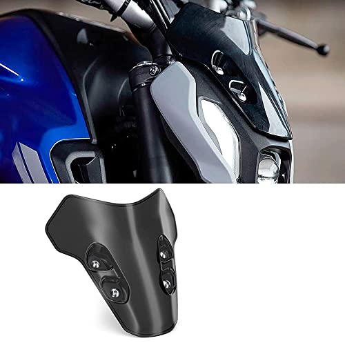 Réduire la fatigue en moto avec le pare-brise MT-07 2021 - Protection air noire efficace