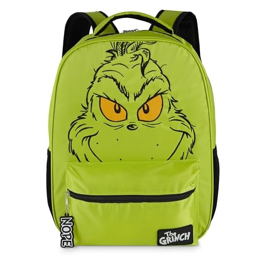 Big Grinch Face Backpack for Kids