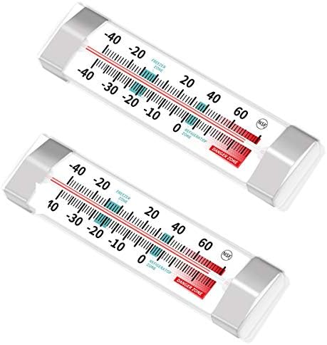 Fridge Refrigerator Freezer Thermometer (2pack)