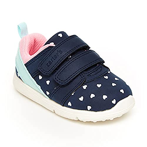 Carter's Unisex-Baby Relay Double Strap Athletic Sneaker First Walker Shoe