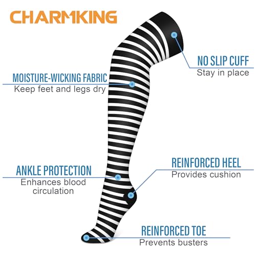 Image of Compression Socks (7 Pairs), 15-20 mmhg is BEST Graduated Athletic & Medical for Men & Women, Running, Flight, Travel, Nurses, Pregnant - Boost Performance, Blood Circulation