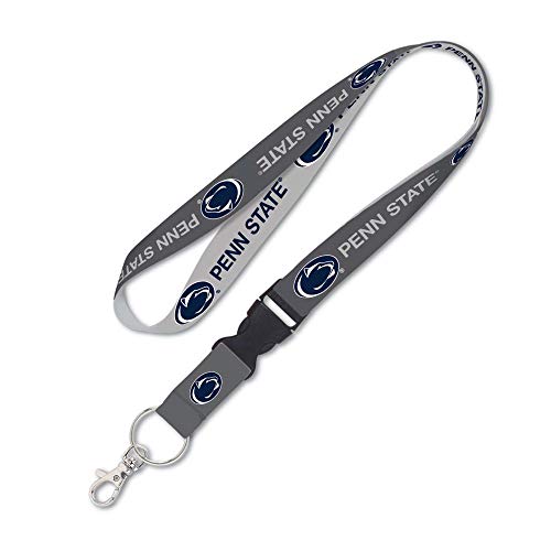 NCAA Penn State University Nittany Lions Premium Lanyard Key Chain, Charcoal Edition