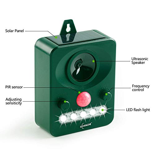 ZOVENCHI Ultrasonic Animal Pest Repeller Review Solar Panel America