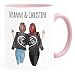 Produktbild SpecialMe® Tasse beste Freundin personalisierbar, anpassbares Geschenk Freundschaft Best Friends 2 Seiten inner-rosa Keramik-Tasse
