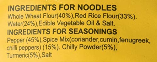 Image of Naturally Yours Red Rice Hakka Noodles | No Maida, Non-Fried, Vegan, Preservative Free | No Onion No Garlic, Jain Friendly | High Iron, Antioxidants & Fiber | Healthy & Easy to Digest | 180g Pack of 9