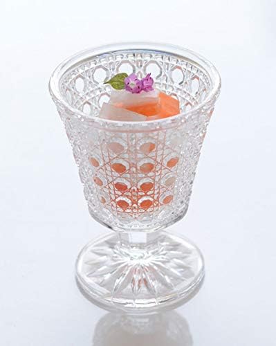 Amazon Co Jp 籠目高杯 クリア 1 ガラス食器 硝子 グラス アミューズカップ オードブル 和食器 おしゃれ 父の日ギフト ホーム キッチン