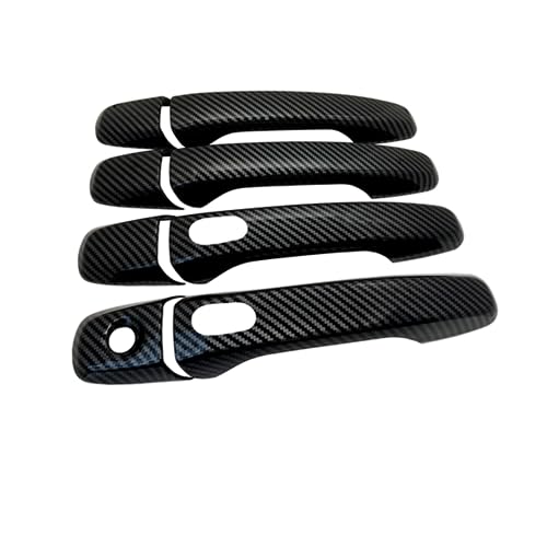 Autocollants de poignée de porte intelligente Ford Edge 2011-2014 fibre de carbone