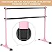 Lifeswell Height Adjustable Ballet Barre, 5ft Heavy Duty Freestanding Dance Bar with Fabric Covered Cross Bar, Anti-Slip Sturdy for Kids & Adults, Ideal for Home, Ballet, Fitness, Yoga