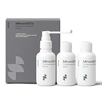 Sons Minoxidil 5% Spray for Men (3x60ml), Clinically Proven Hair Regrowth & Thickening Formula, Anti-Hair Loss Treatment, Stimulates Follicles, Easy to Use Precision Application System, Made in Europe