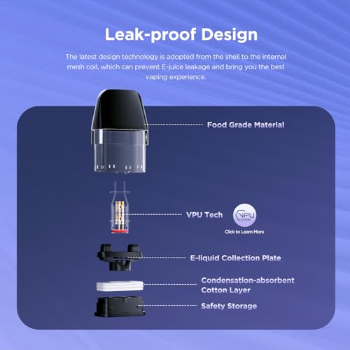 For Geekvape Q Cartuccia 3 Ml (0,8Ω Confezione Da 3) [Loose Mtl, 12-18 W] Cartridge Q Pod Ricambio Side Fill Per Wenax Q Ultra Sonder Q2 Wenax Q Pro Wenax Q2 Digi-Q Vista Kit Originale - No Nicotine - 5