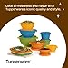 Tupperware Heritage Retro Collection, Bowls & Plates, 20 Piece Food Storage Container Set in Retro Colors, Dishwasher Safe and BPA Free