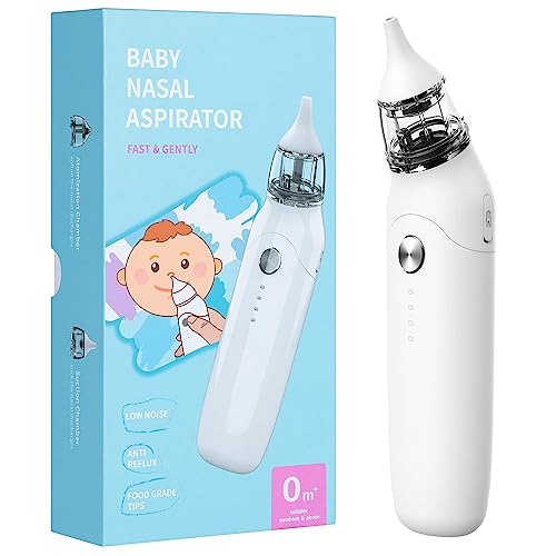 Electric Baby Nose Sucker, Nasal Aspirator for Kids, ,Adiustable Suction with 3 Silicone Tips.