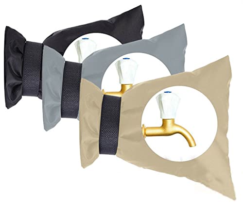SYXLS 3 Piezas Cubierta Para Grifos de Exterior, Cubiertas Exteriores Para Grifo Para Invierno, Protector de Grifo Grueso de Congelación, Reutilizable Impermeable Aislamiento Espita Cover