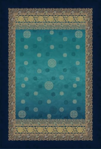 Bassetti Baumwoll-Plaid PALLAVICINO Farbe BLU B1 Größe 155x220