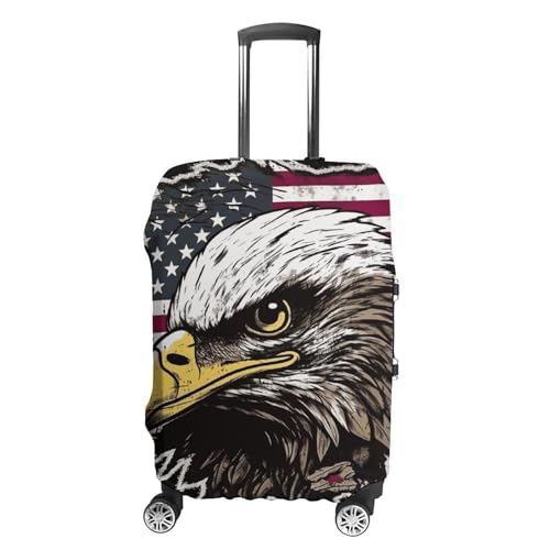 US Army Cool American Flag Eagle Printed Luggage Cover Protector, Fits 18-32 Inch Luggage
